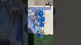 Frozen Elsa Birthday Party Decorations & Celebration 💙❄️ #youtubeshorts #viral
