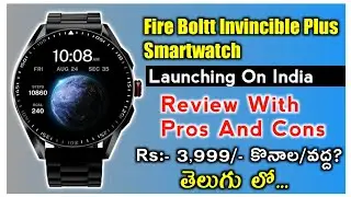 Fire-Boltt Invincible Plus Smartwatch | Review With Pros And Cons || in Telugu || By Vijaytechnew