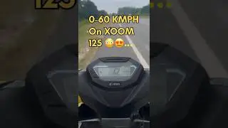 Hero Xoom 125 0-60 Speed Test⚡How Fast Is It Really?🔥#xoom #xoom125 #heroxoom125 #125ccscooty #fyp