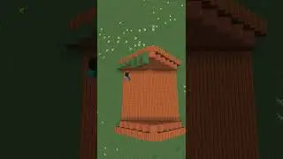 Minecraft: How To Build A Survival Starter House Tutorial #shorts #Minecraft