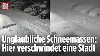 SCHNEE-EXTREM IN RUSSLAND: Kamtschatka versinkt im Schnee &ndash; H&auml;user verschwinden komplett