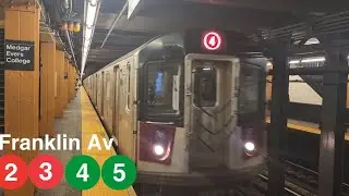 MTA NYC Subway: (2)(3)(4)(5) Train Action at Franklin Av Ft.@rahiscool123