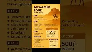 Discover the Golden City of India &ndash; Jaisalmer! 🏰🌵From majestic forts to desert adventures