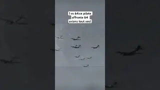 1 vs 64:ce pilote affronte 64 avions tout seul #AviationMilitaire#SecondeGuerreMondiale#