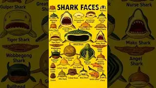 Cap 4 Types of Sharks #sharks #baskingshark #blueshark #shorts #animals #deepsea #giantanimals
