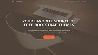 Responsive Navigation Bar on Full Screen Landing Page using Bootstrap 4||Responsive landing page