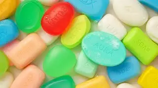 ASMR SOAP★Compilation set★Crushing soap★Cutting soap cubes★FOAM&GLITTER&STARCH★