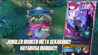JUNGLER BROKEN!!! HAYABUSA MANIAC!!! - Mobile Legends