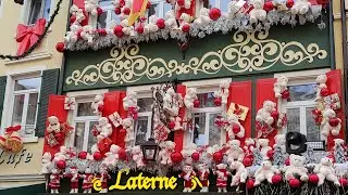 Drone flight over Baden-Baden. Famous European resort. Traveling around Europe. DJI mini 3. 4K video