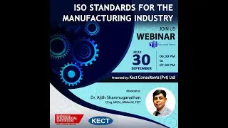 IMechE webinar  ISO Standards for the Manufacturing Industry