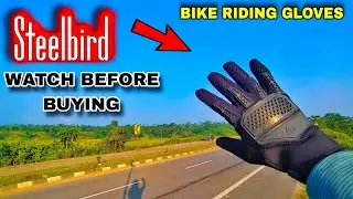 Bike riding gloves #steelbird  #adventure full finger gloves