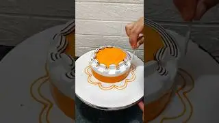 How To Make Best Orange Jelly Cake Decorating ideas 💡#cake #cakedesign #shorts #ytshorts #video