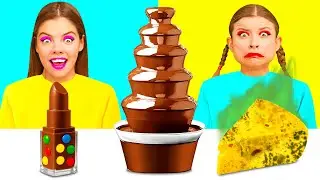 Шоколадный Фонтан Челлендж | Битвы с Едой c DaZaZa Challenge