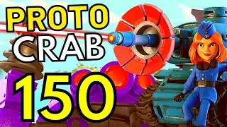 Boom Beach⚓ PROTO CRAB STAGE 150 - ALL LAZORTRON Attack Strategy | 1 FINISH | Bane
