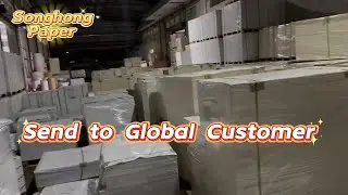 songhongpaper deliver goods living#whiteback #greyboard #C2Sartpaper #FBBwhitecardboard