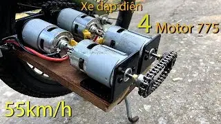 How to Make Electric Bike using 775 motor 4