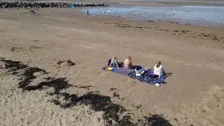 Minehead sea front #minehead #somerset #beach #sea #northhills #summer #drone #dji 