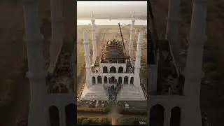 Taj Mahal&ndash;Inspired Monument Built From Scratch | Cinematic Construction Timelapse #abstractart #art