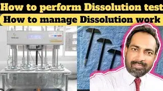 how to perform dissolution test for tablets | hindi