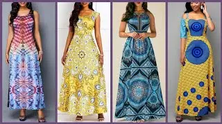 Fashionable And Stylish Long Printed Maxi Dresses Collection @huyenthoaiarena