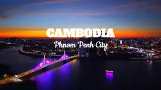 Stunning Night Views of Phnom Penh City by 4K ULTRA HD 60FPS by Drone