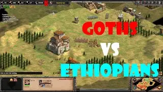 AoE2 |  Goths VS Ethiopians | Arabia | 1049 elo