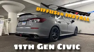 2025-26 Honda Civic Rear Diffuser INSTALLATION (Fail🥲)