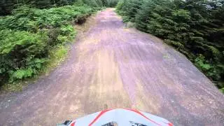First go at the jump sections at hamsterley forest