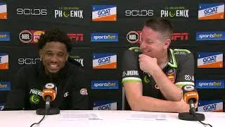 Simon Mitchell and Xavier Munford post-match press conference (Round 1, NBL22)