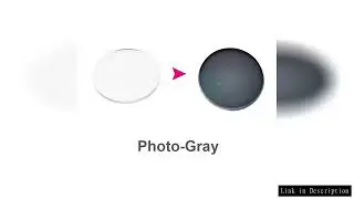 HOTONY 1.56/1.61 Progressive Anti-Blue Ray  Light Sensitive Fast Color Changing Photochromic Gray Le