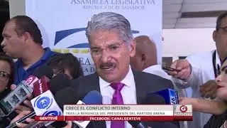 Crece el conflicto interno tras la renuncia del presidente del partido ARENA
