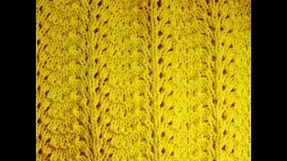 Puntada fantasia a dos agujas para principiantes. Puntada pavo real 🧶😘#crochetknitting #knitting