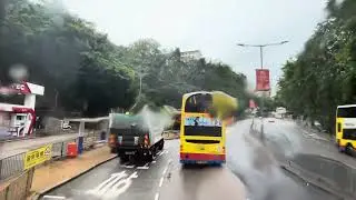 Heavy Rain Joyride from Caine road to  Queen Mary  Hospital October 22 2025 (24:32)