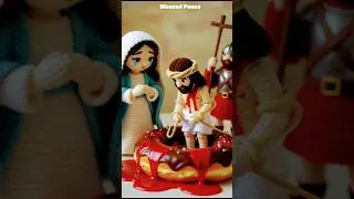 Tears of a Mother: Mary Witnesses Jesus&rsquo;s Agony on the Donut of Suffering #jesus #shorts