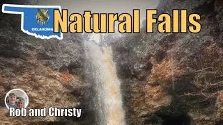 Hiking during a flood. Natural falls and Turner falls state park #waterfalls #flashflood