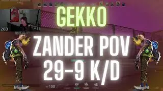 M80 Zander POV Gekko on Sunset 29-9 K/D (VALORANT Pro POV)