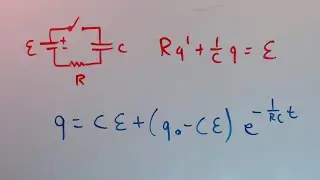 RC-Circuit with Direct Current - Differential Equation and Solutions
