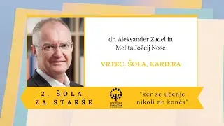 dr. Aleksander Zadel in Melita Joželj Nose: Vrtec, šola, kariera, 2. šola za starše