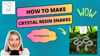 How to make a Crystal Resin Snake with cellophane for Beginners