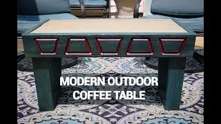 Modern Outdoor Coffee Table : A Scrap Wood Build