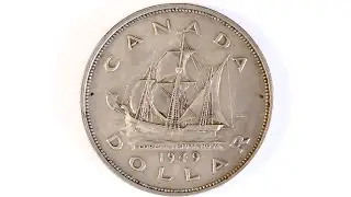 |1949| Canadian Newfoundland Commemorative Silver Dollar Coin