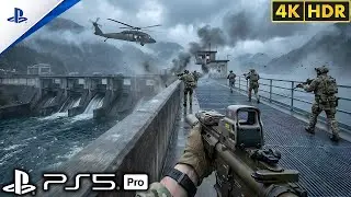 (PS5) Dam Under Siege Silent Infiltration | Call of Duty Ultra-Realistic Gameplay 4K