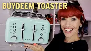 SUPER CUTE, RETRO LOOKING TOASTER | Buydeem 4-Slice Toaster Review