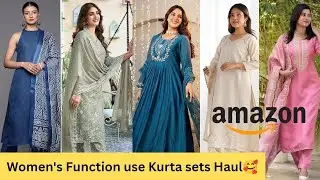 &ldquo;Function Wear Kurta Sets Try-On Haul 💕 Indian Ethnic Wear&rdquo; | Elegant Kurta Sets for Every Function💃