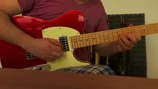 ESP LTD TE-212 candy apple red soloing demo.