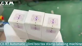 Tax machine, 10ml box tax stamp labeling machine  #taxstamp #taxlabeingmachine
