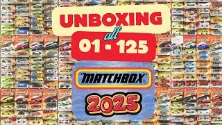 Распаковка всех базовых коробков Matchbox 2025 года | ВСЕ 01&ndash;125