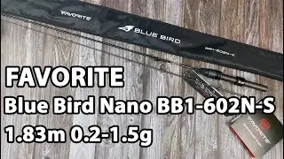 Спінінг Favorite Blue Bird Nano BB1-602 N-S 1.83 m 0.2-1.5 g