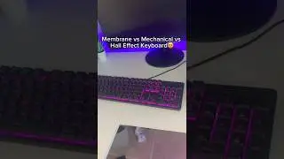 Membrane vs Mechanical vs Hall Effect Keyboard😱 #shorts #keyboard #tech #peripheral