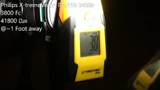 Philips X-tremeVision Pro150 Fc Luxmeter First Time Measurements